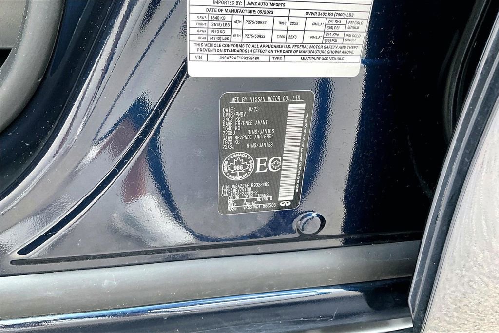 Used 2024 INFINITI QX80 Sensory image 30