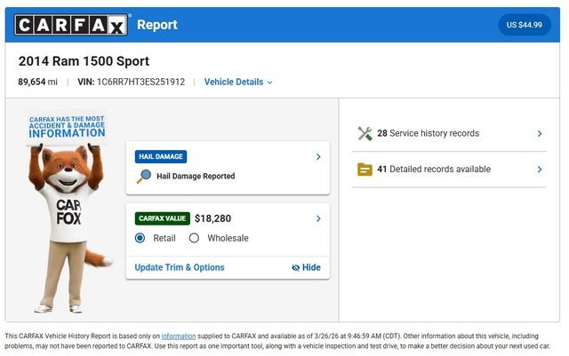 Used 2014 RAM 1500 Sport w/ Convenience Group image 5