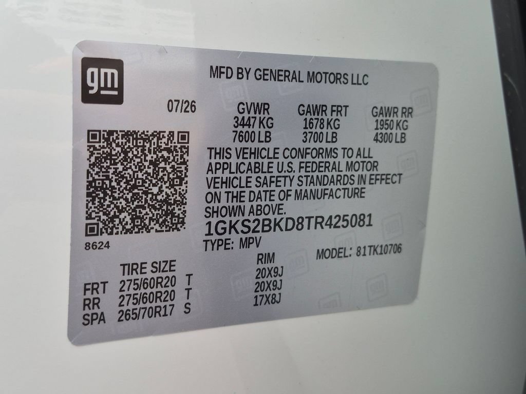 New 2026 GMC Yukon Elevation w/ LPO, Floor Liner Package AWD/4WD image 26
