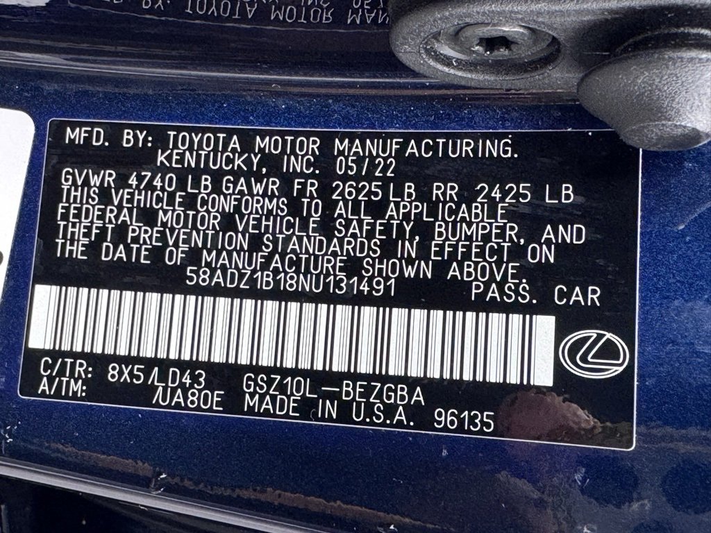 Used 2022 Lexus ES 350 w/ Premium Package image 45