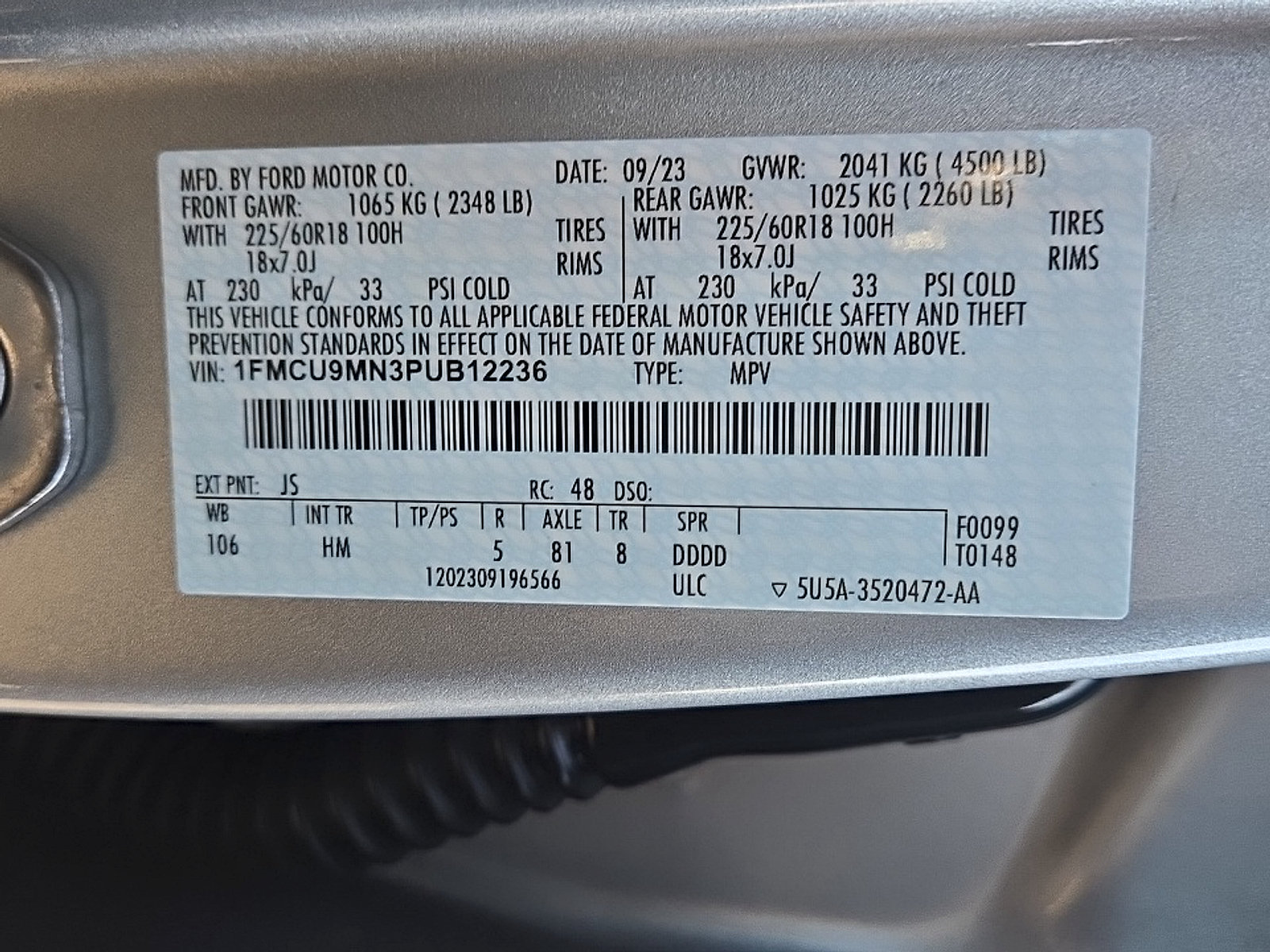 Certified 2023 Ford Escape ST-Line w/ Tech Pack #1 AWD/4WD image 25