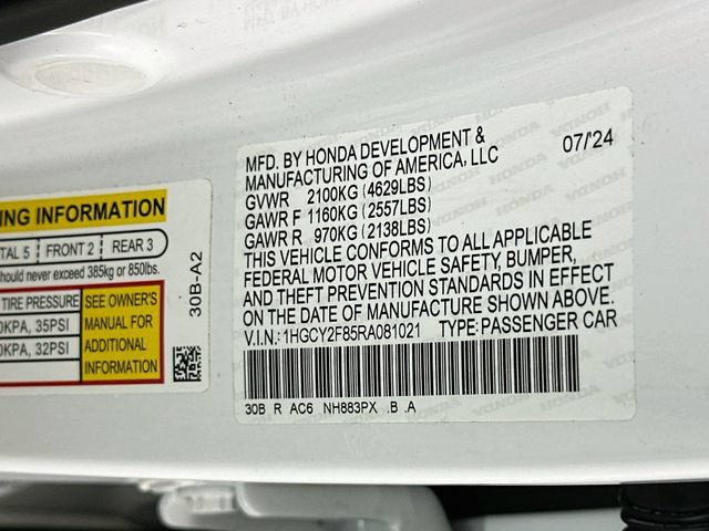 Certified 2024 Honda Accord Touring image 35