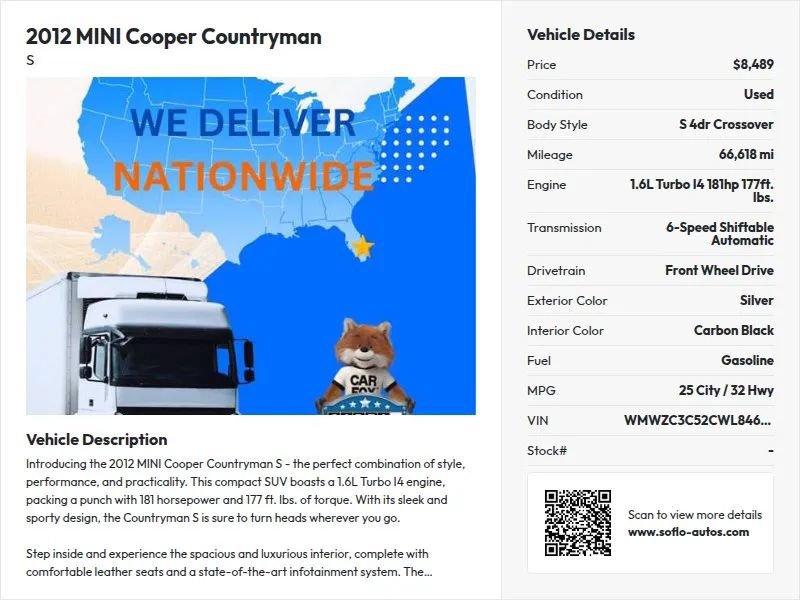Used 2012 MINI Cooper Countryman S FWD image 19