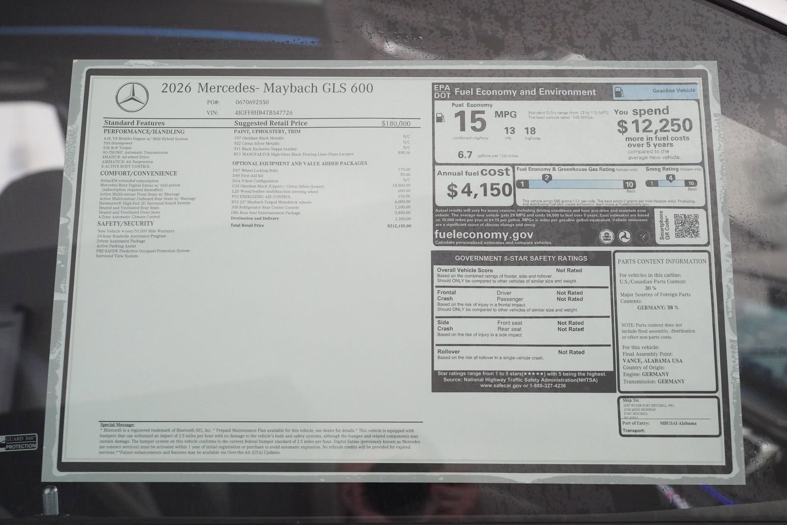 New 2026 Mercedes-Benz Maybach GLS 600 4MATIC image 39