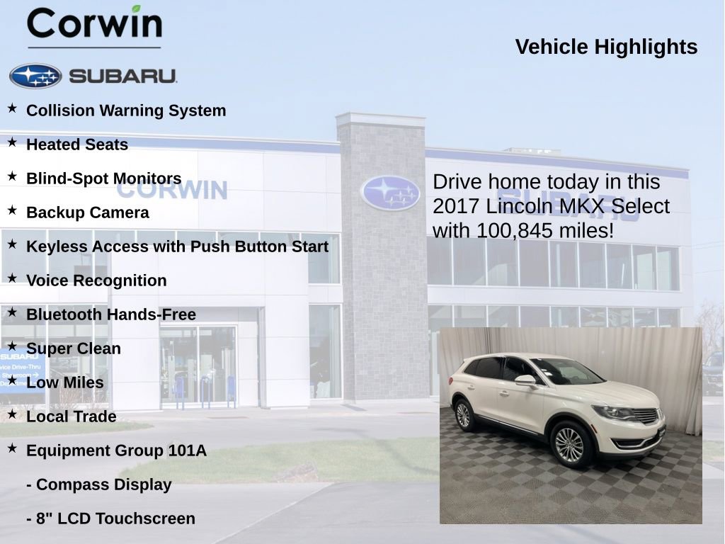 Used 2017 Lincoln MKX Select w/ Select Plus Package AWD/4WD image 6