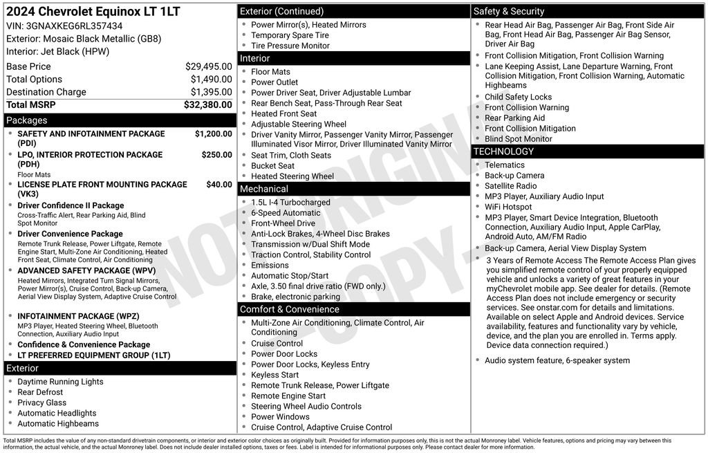 Used 2024 Chevrolet Equinox LT FWD image 48