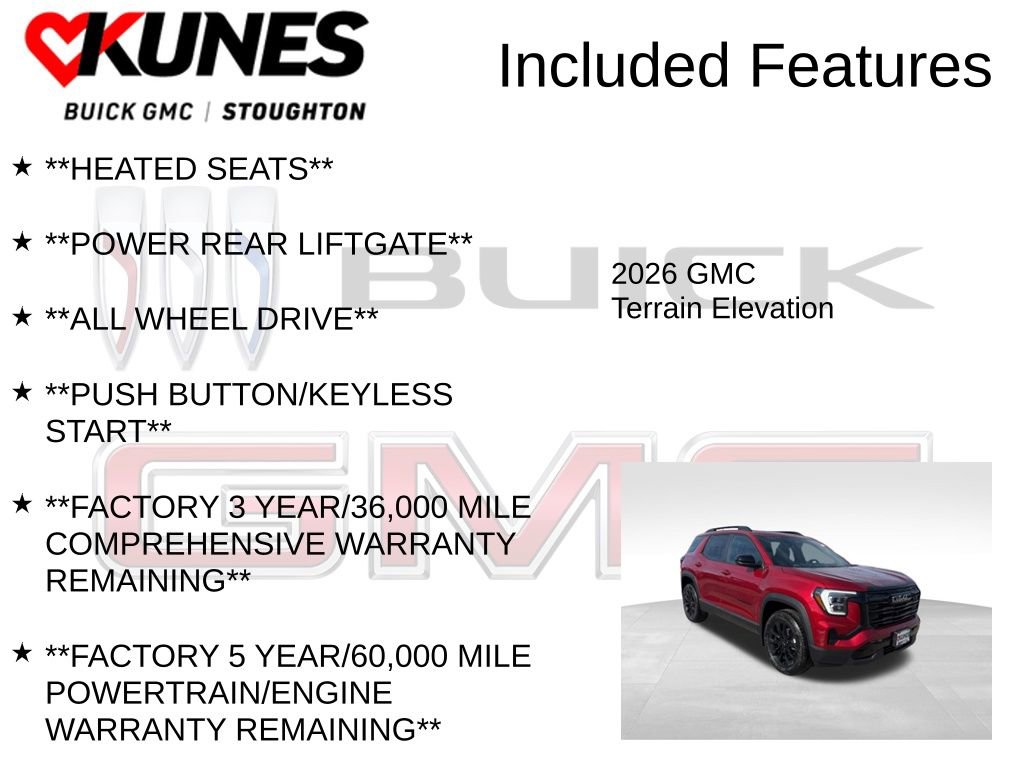 New 2026 GMC Terrain Elevation w/ Elevation Premium Package image 3