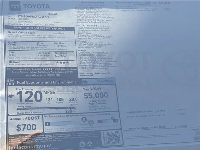 New 2026 Toyota bZ AWD/4WD image 25