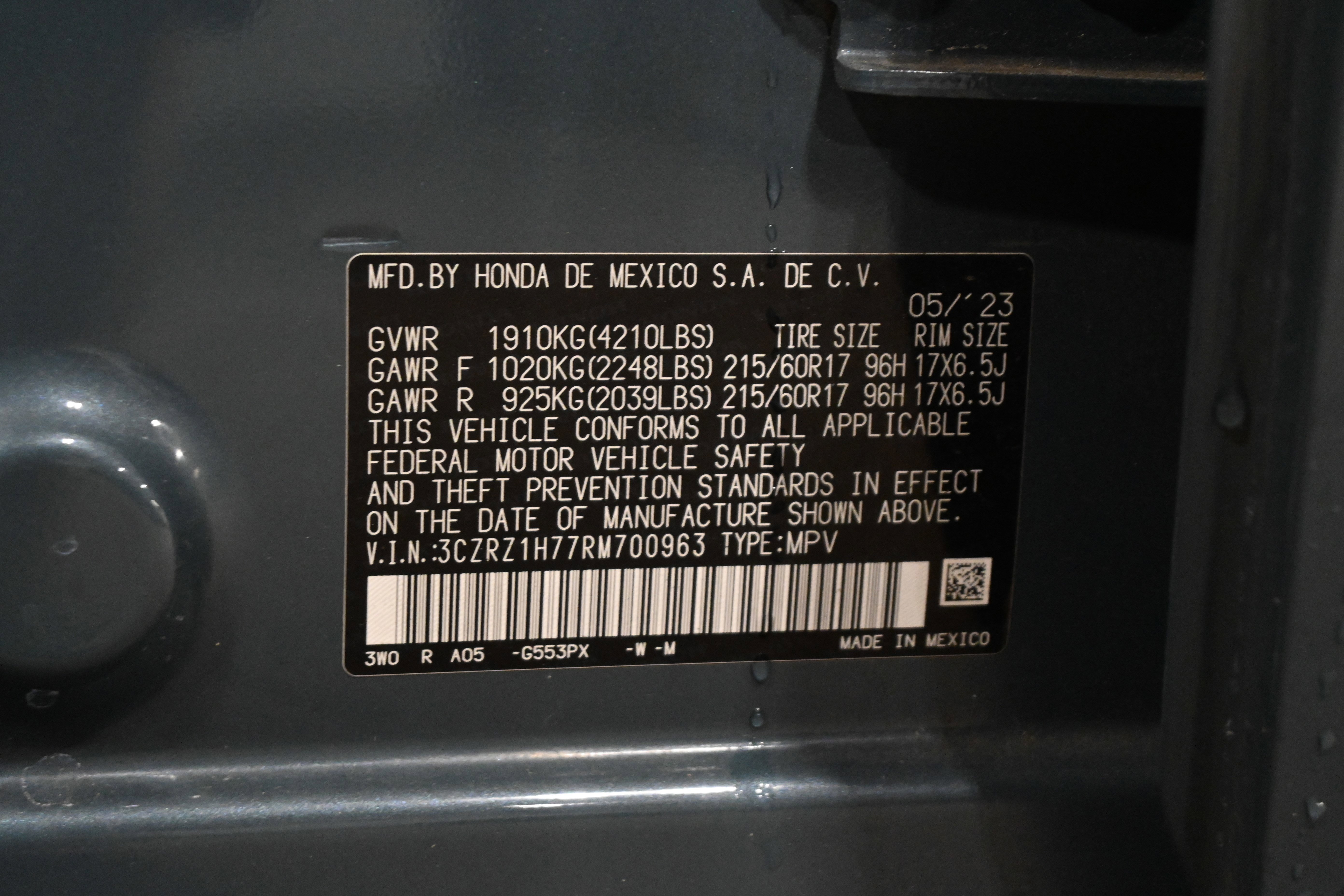 Used 2024 Honda HR-V EX-L image 17