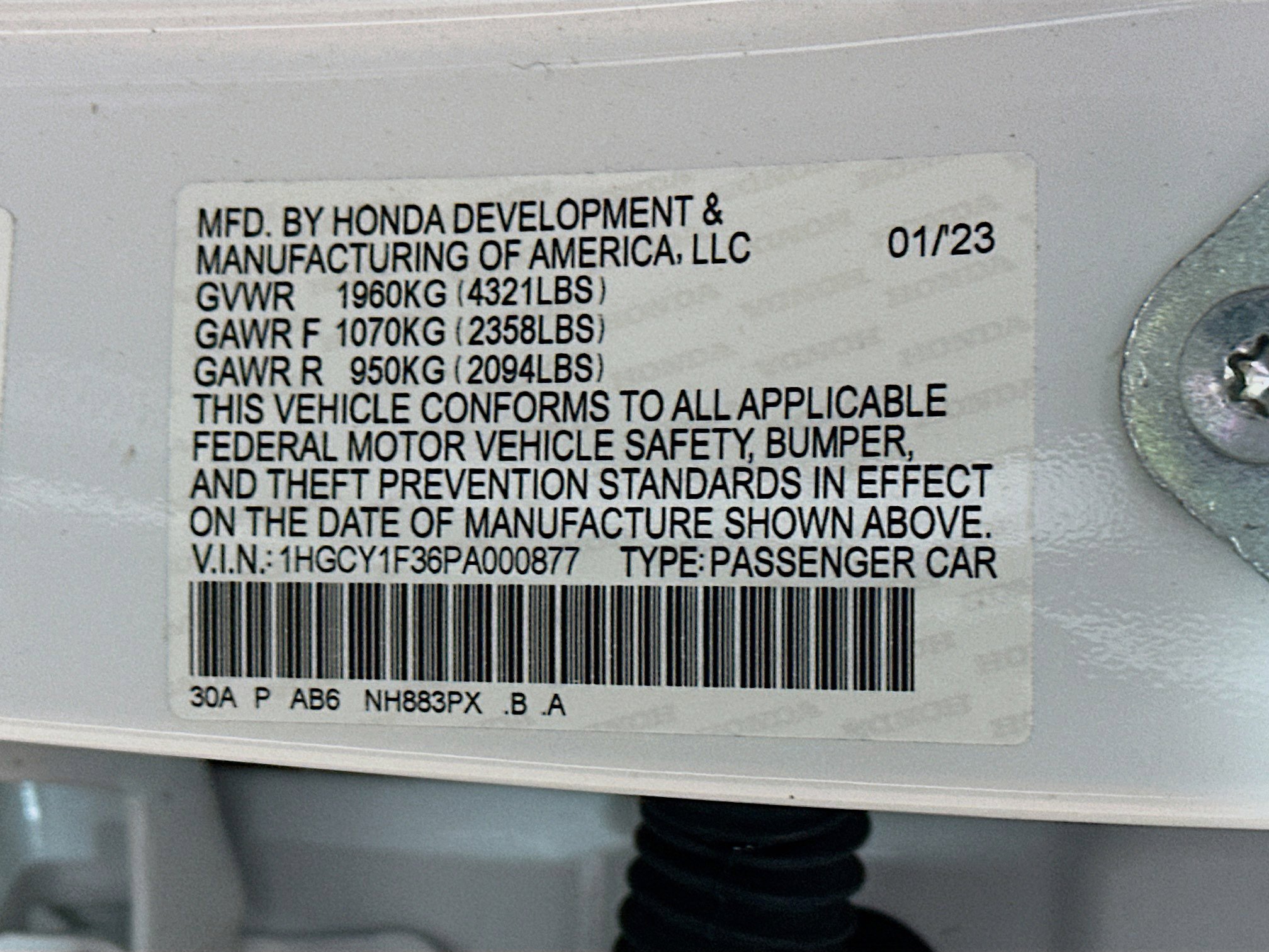 Certified 2023 Honda Accord EX image 31