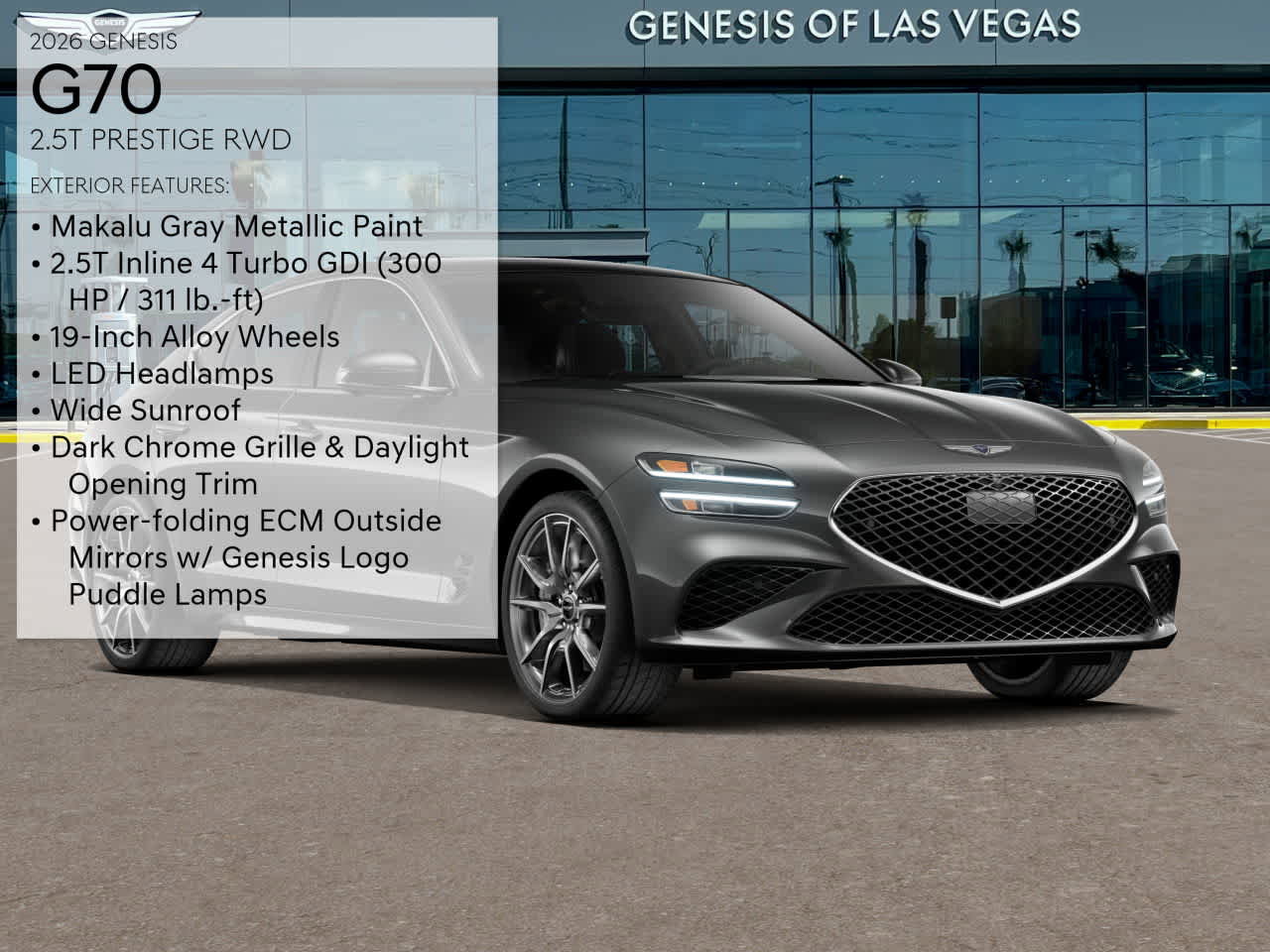 New 2026 Genesis G70 2.5T Prestige image 3