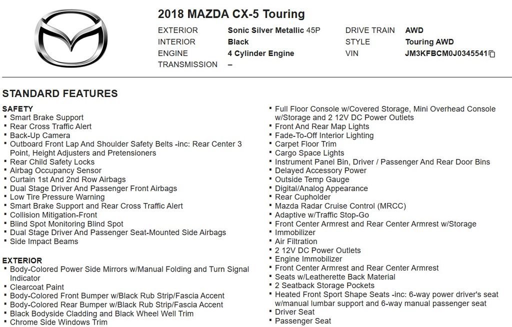 Used 2018 MAZDA CX-5 Touring AWD/4WD image 17