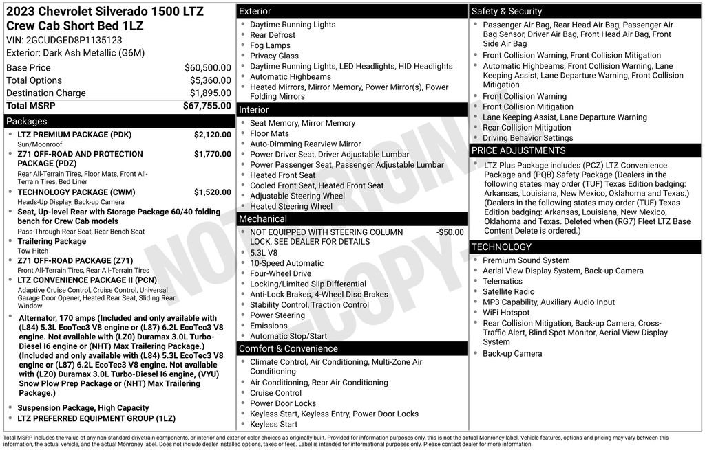 Certified 2023 Chevrolet Silverado 1500 LTZ w/ LTZ Premium Package AWD/4WD image 5