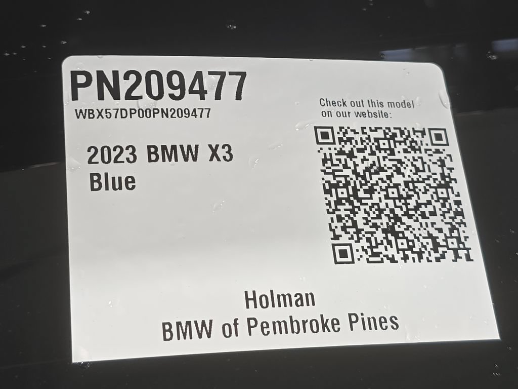 Certified 2023 BMW X3 xDrive30i w/ Convenience Package w/ZPA AWD/4WD image 23