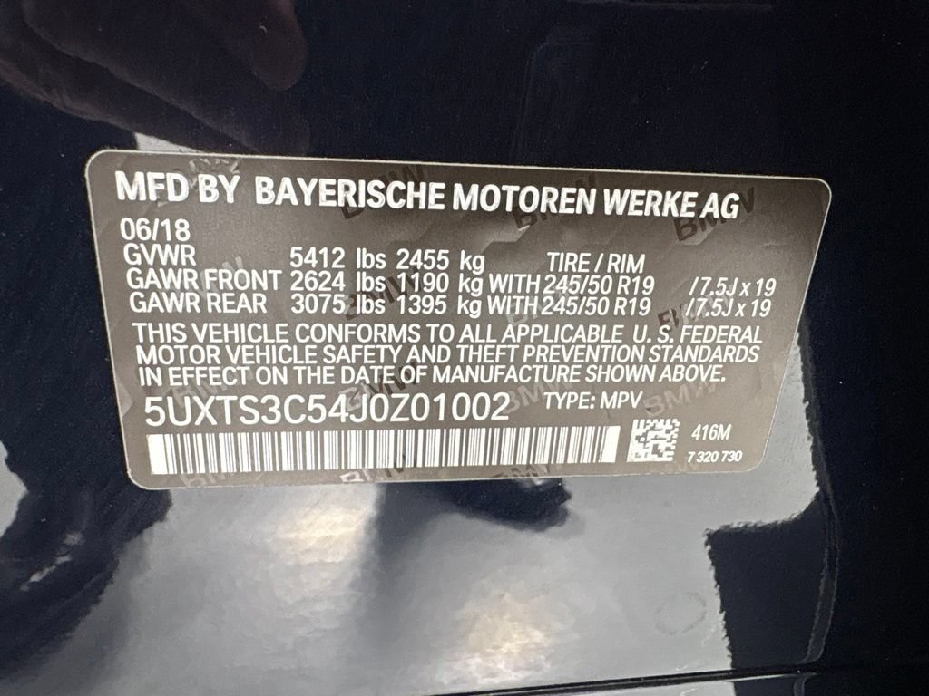 Used 2018 BMW X3 M40i w/ Premium Package AWD/4WD image 10