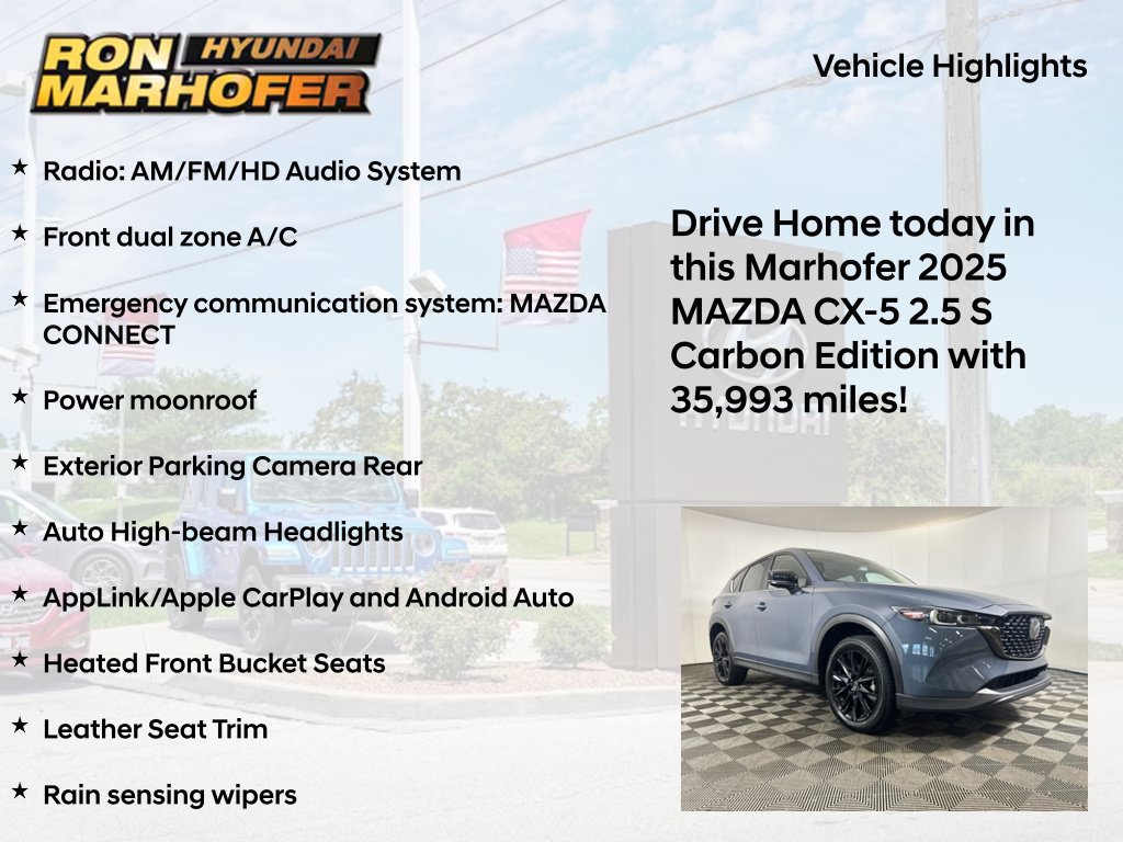 Used 2025 MAZDA CX-5 Carbon Edition AWD/4WD image 14