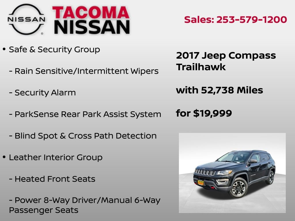 Used 2017 Jeep Compass Trailhawk w/ Leather Interior Group AWD/4WD image 12