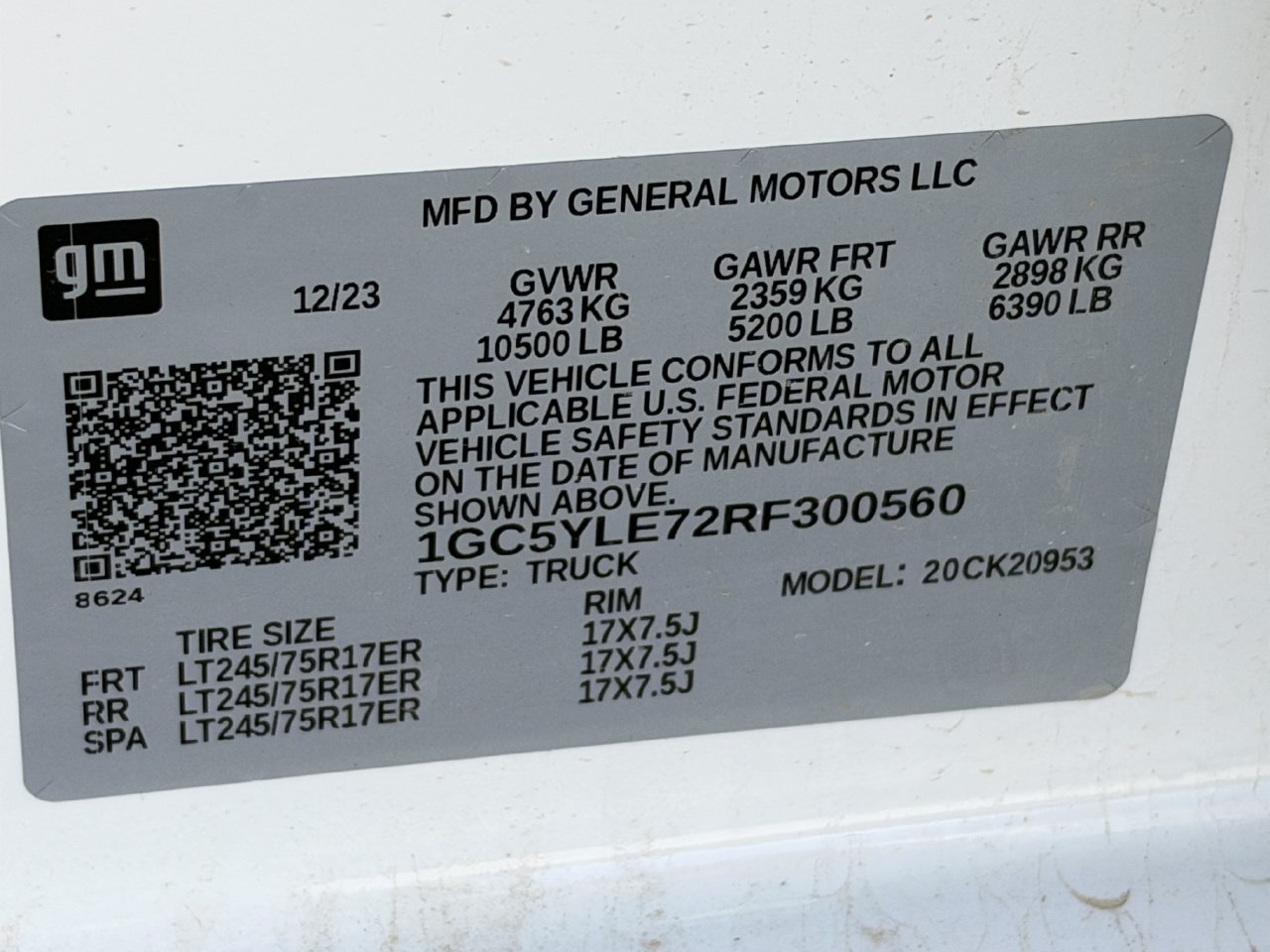 Used 2024 Chevrolet Silverado 2500 W/T w/ WT Convenience Package AWD/4WD image 12