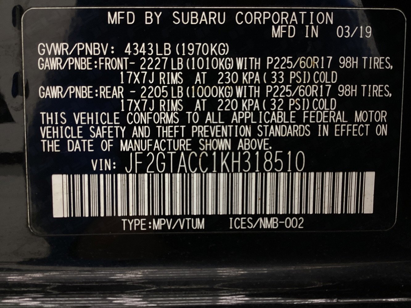 Used 2019 Subaru Crosstrek 2.0i Premium image 47