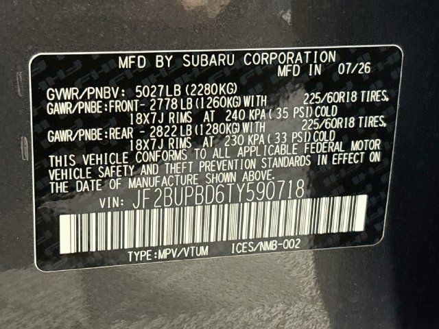 New 2026 Subaru Outback Premium AWD/4WD image 33