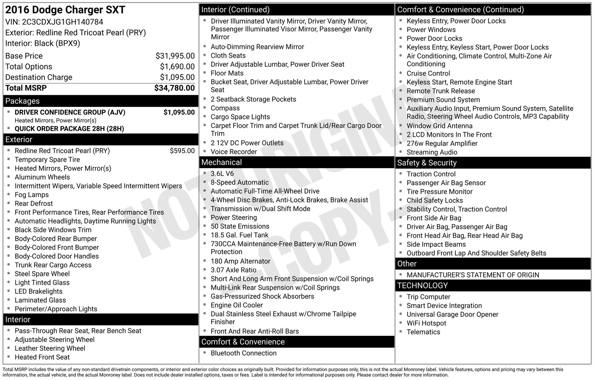 Used 2016 Dodge Charger SXT w/ Driver Confidence Group