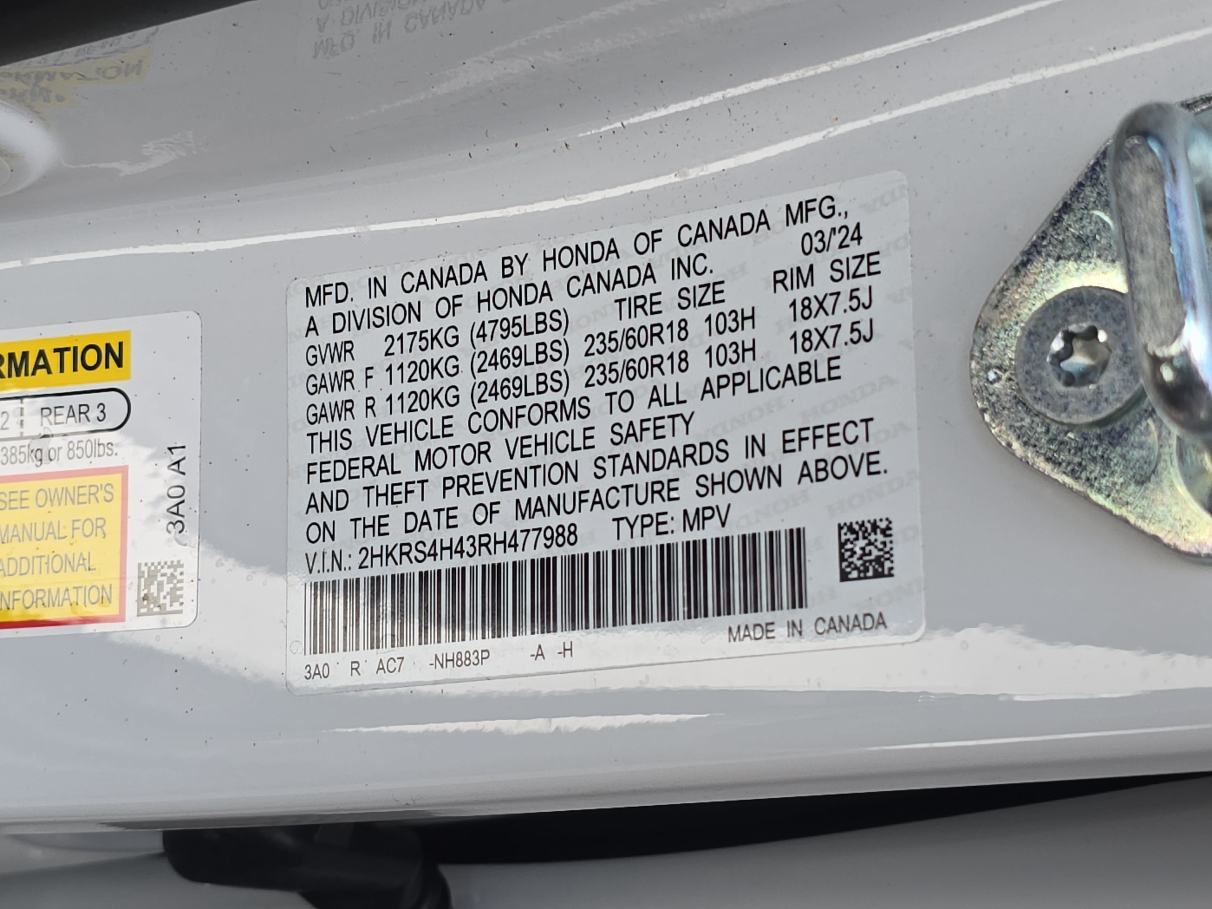 Certified 2024 Honda CR-V EX image 36