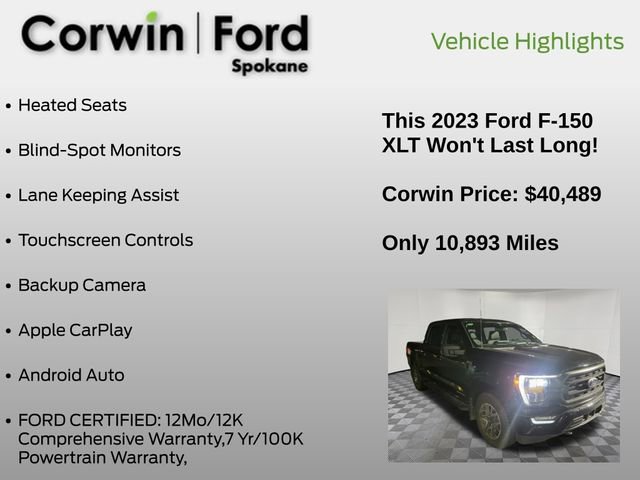 Used 2023 Ford F150 XLT w/ Equipment Group 302A High image 7