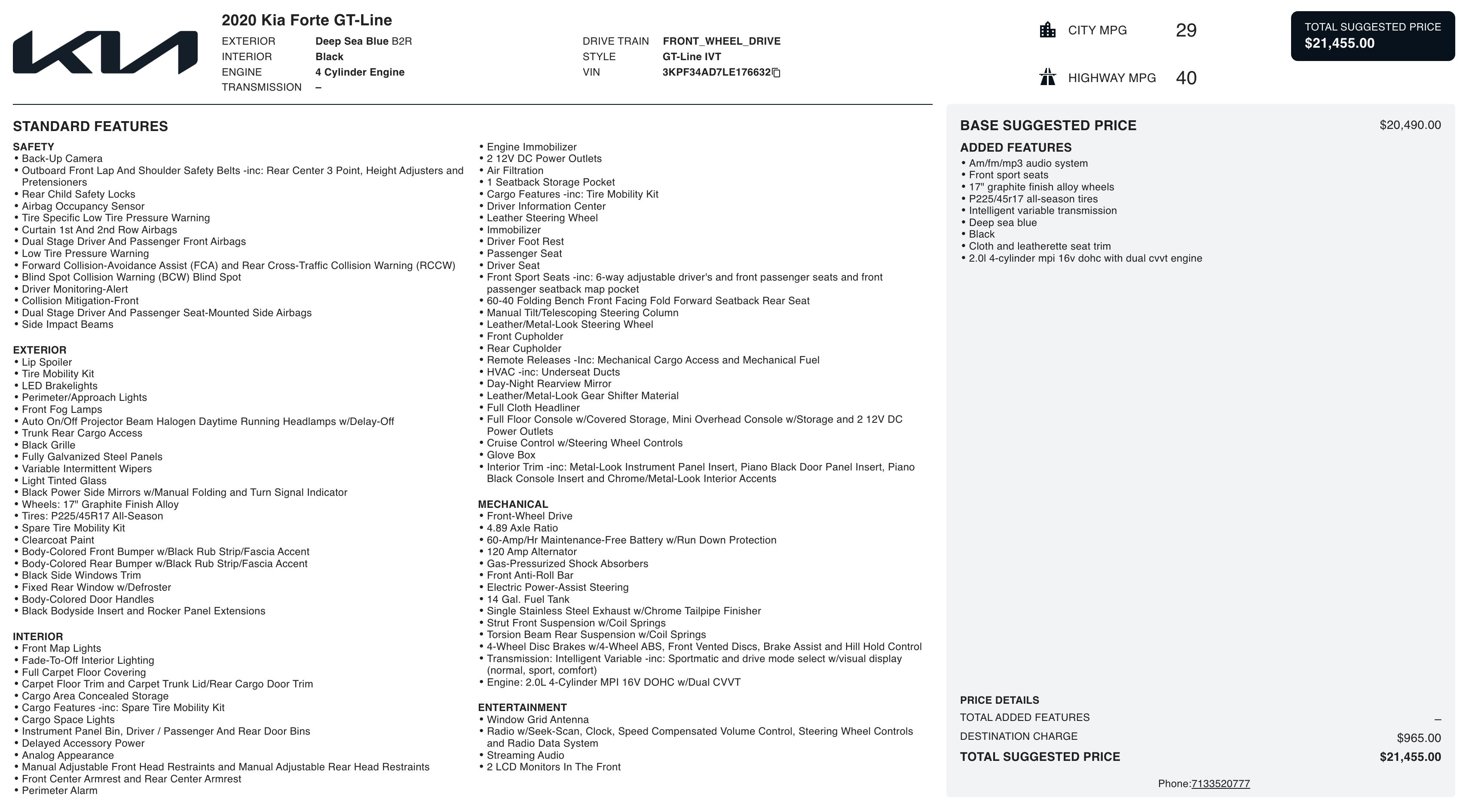 Used 2020 Kia Forte GT-Line image 5