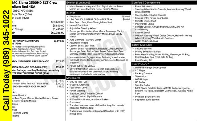 Used 2019 GMC Sierra 2500 SLT AWD/4WD image 3