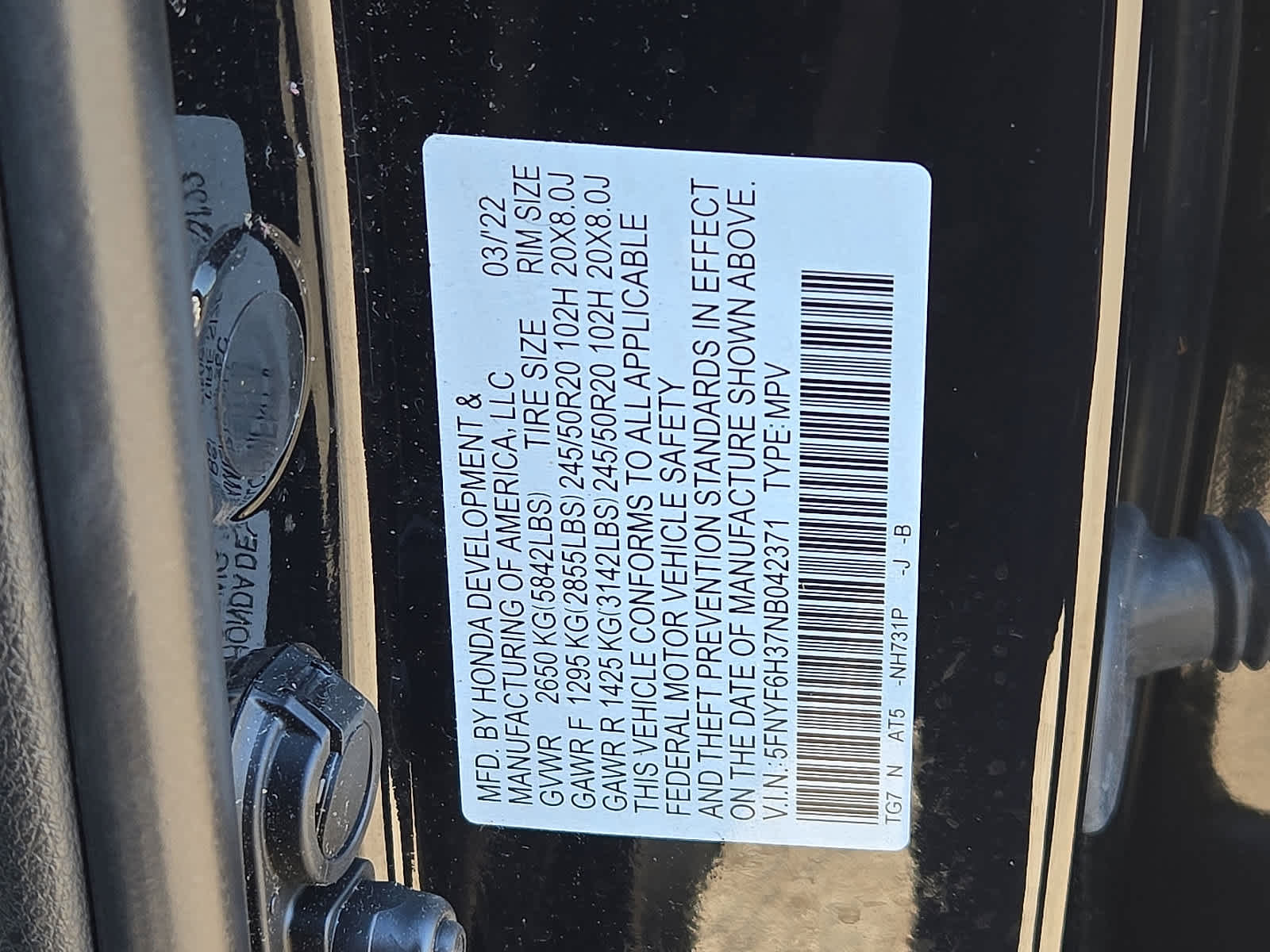 Used 2022 Honda Pilot Sport image 28