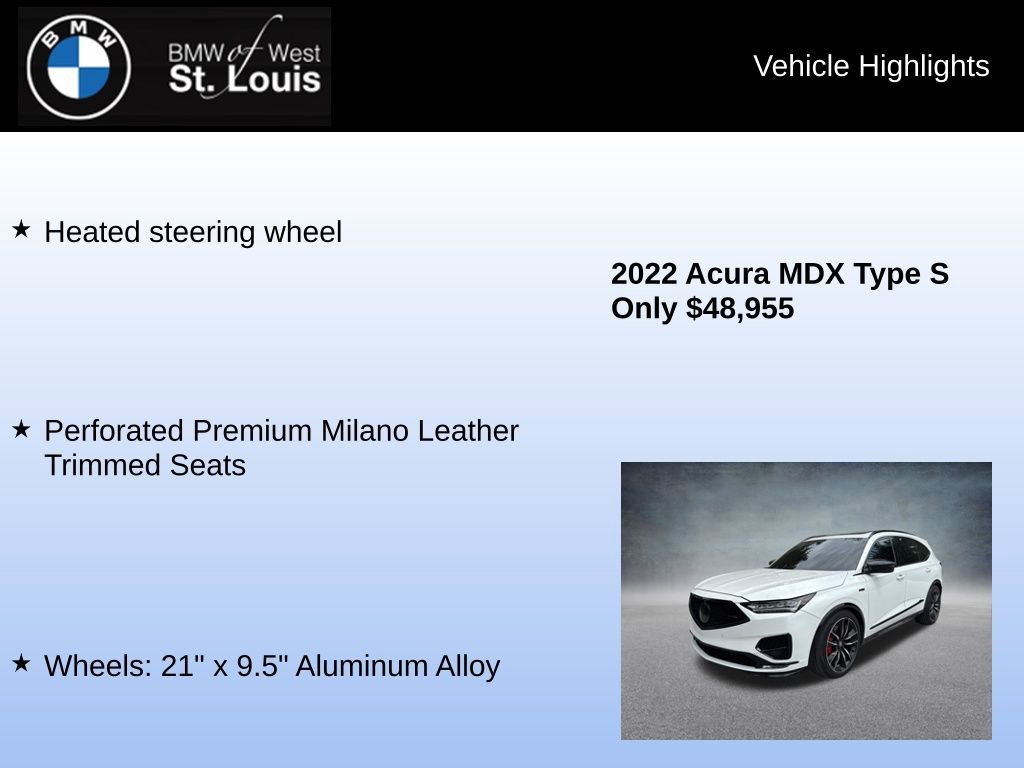 Used 2022 Acura MDX Type S AWD/4WD image 15