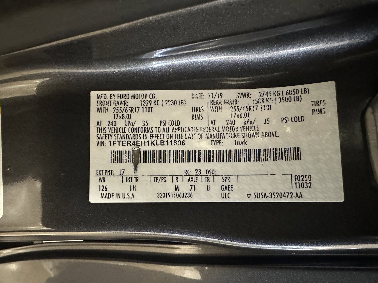 Used 2019 Ford Ranger XLT w/ Equipment Group 301A Mid image 60