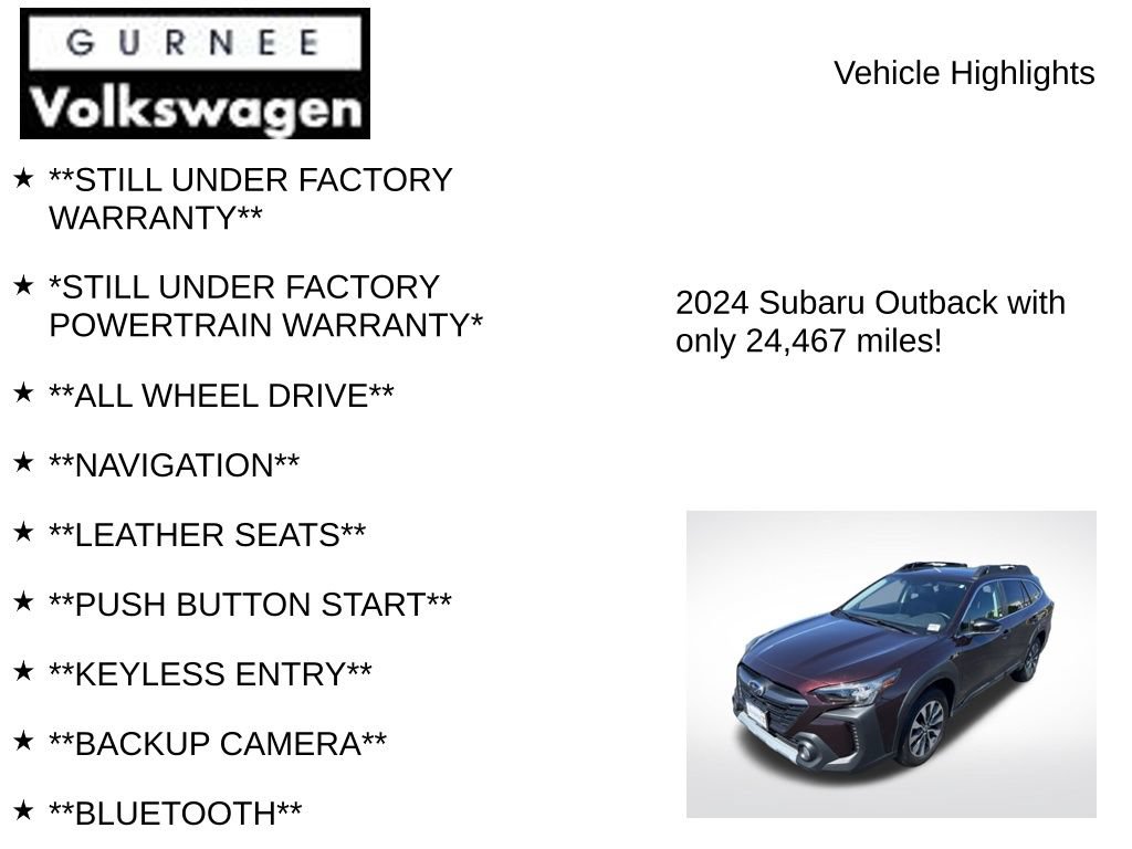 Used 2024 Subaru Outback Limited XT AWD/4WD image 7