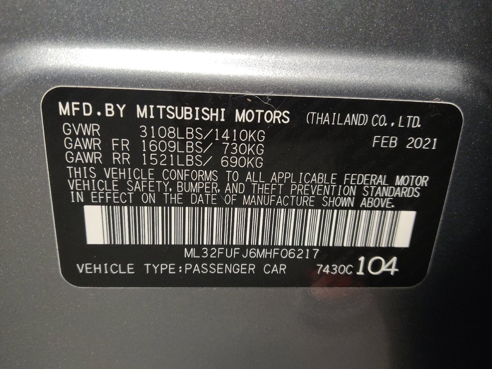 Used 2021 Mitsubishi Mirage G4 ES FWD image 33