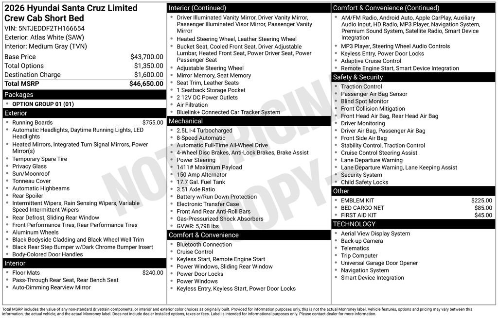 Certified 2026 Hyundai Santa Cruz Limited image 25
