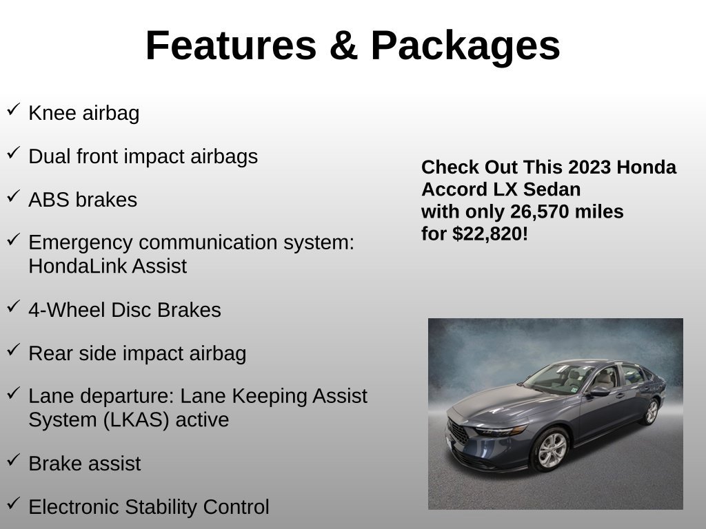 Certified 2023 Honda Accord LX image 16