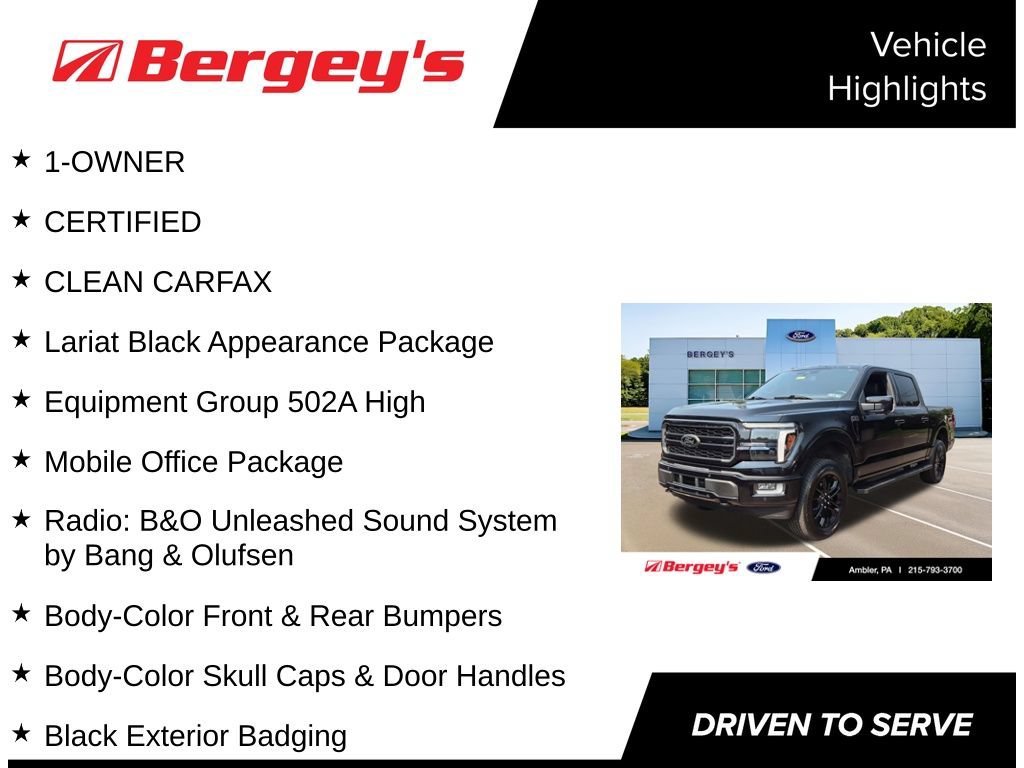 Certified 2024 Ford F150 Lariat w/ Equipment Group 502A High AWD/4WD image 5