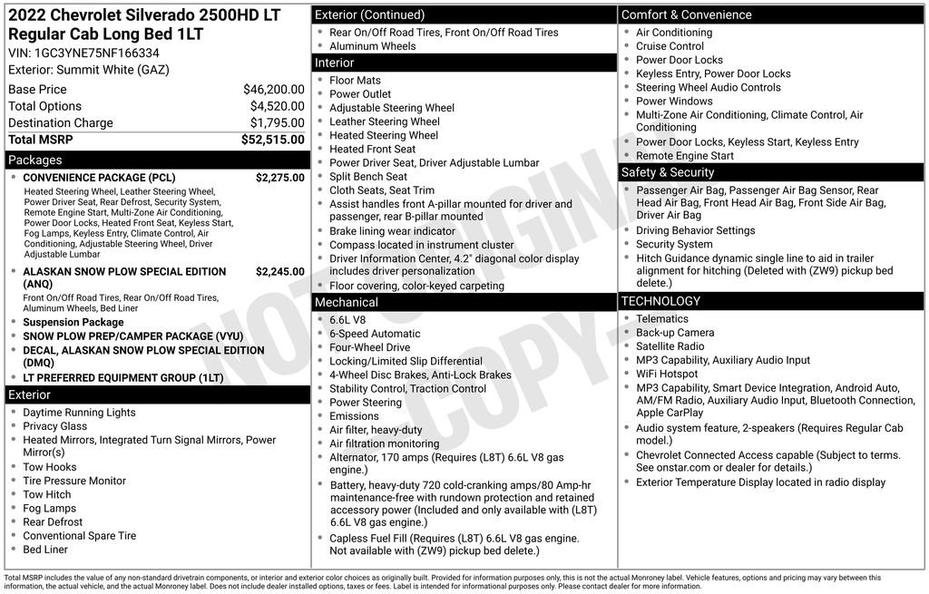 Used 2022 Chevrolet Silverado 2500 LT w/ Convenience Package AWD/4WD image 4