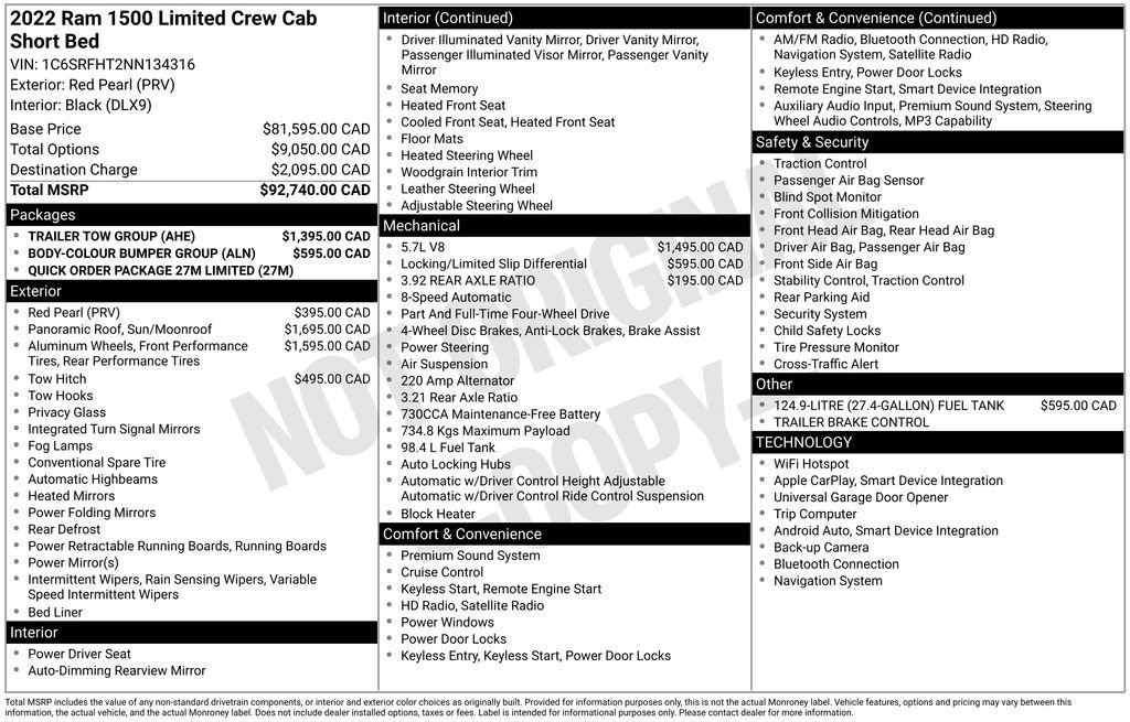 Used 2022 RAM 1500 Limited w/ Trailer Tow Group image 53