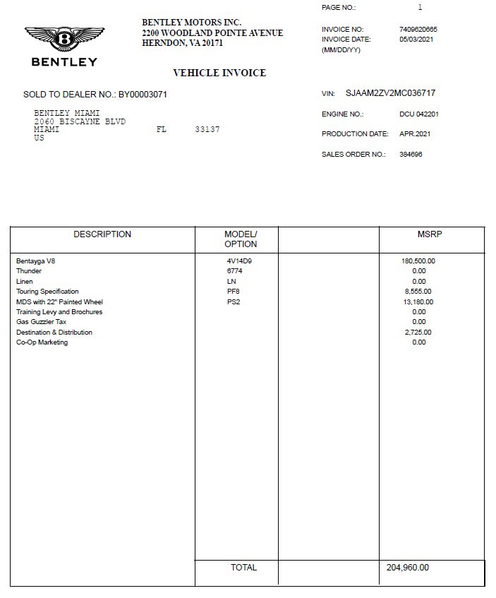 Used 2021 Bentley Bentayga image 29