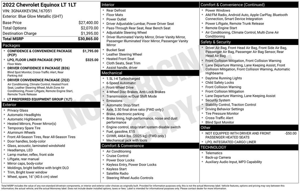 Used 2022 Chevrolet Equinox LT FWD image 11