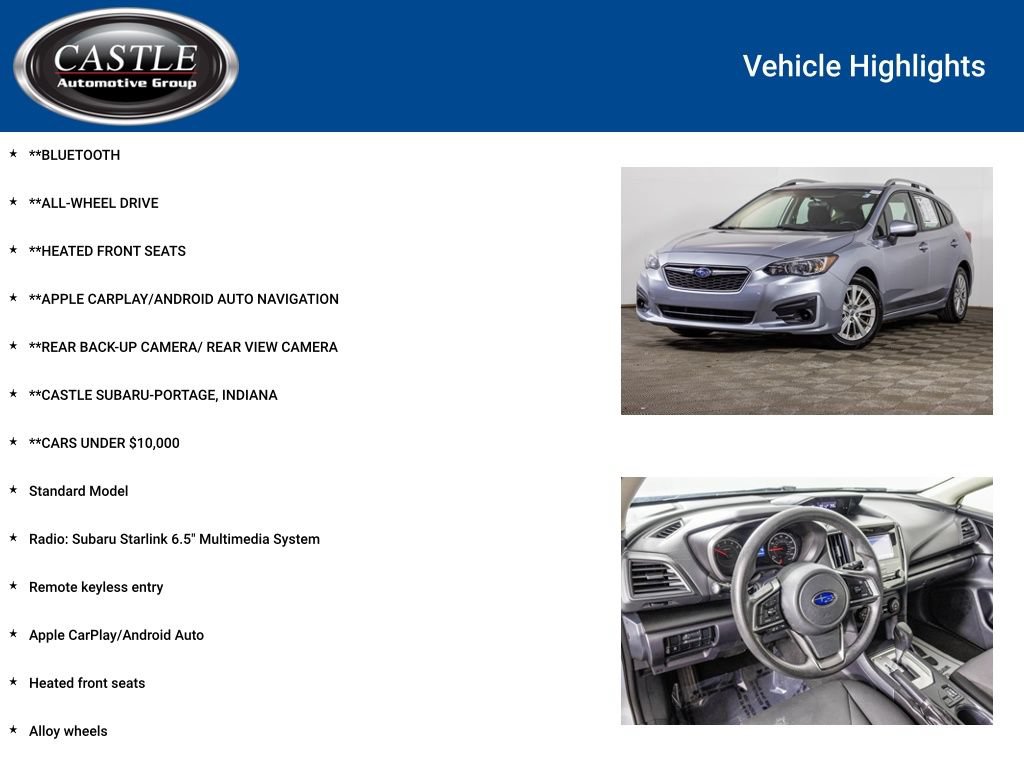 Used 2017 Subaru Impreza 2.0i Premium AWD/4WD image 3