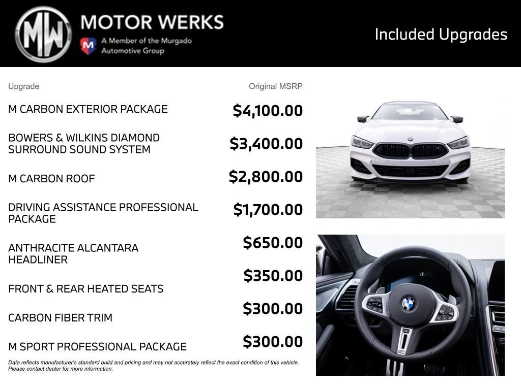 New 2026 BMW M850i xDrive w/ M Carbon Exterior Package AWD/4WD image 4