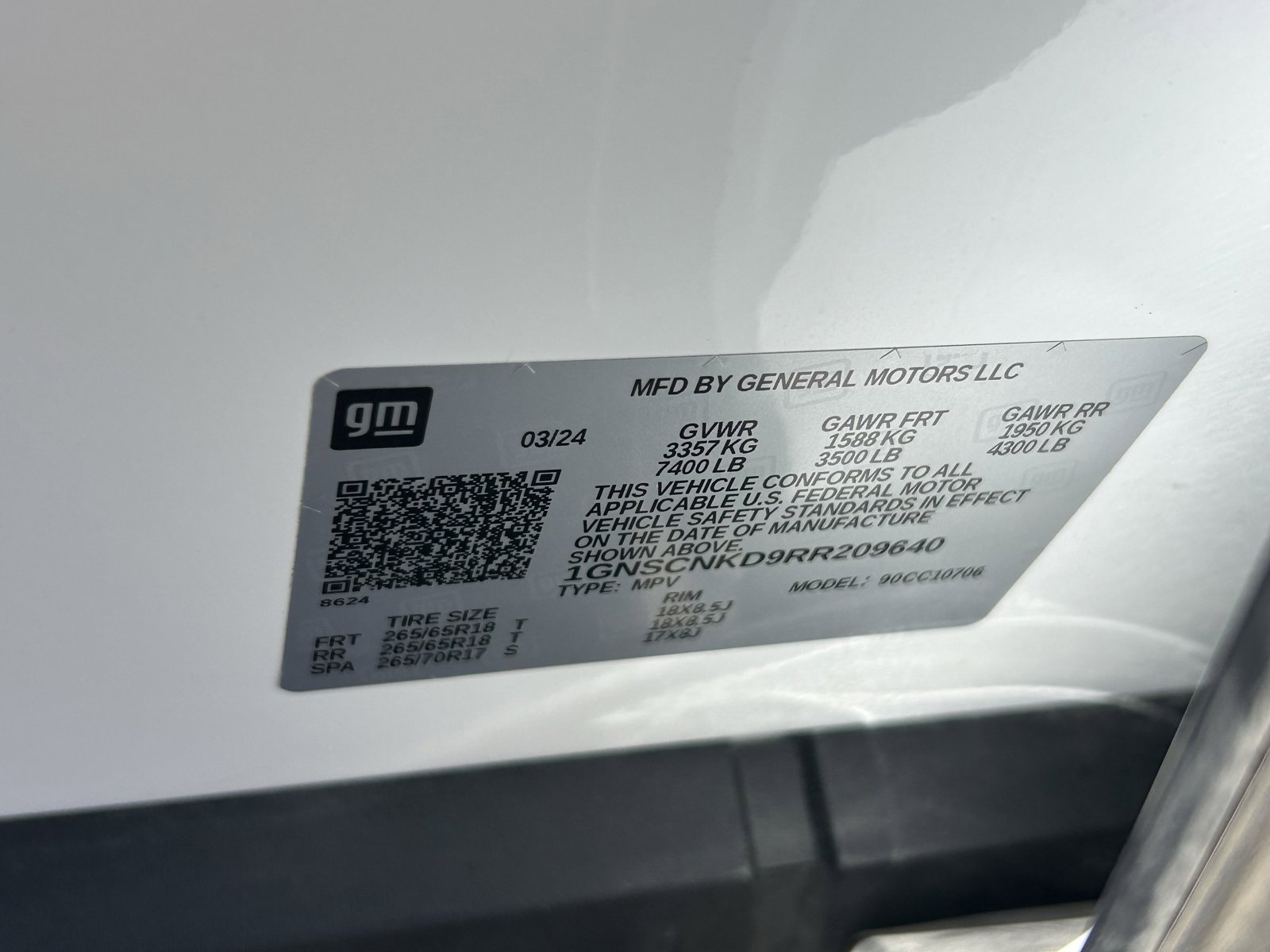 Certified 2024 Chevrolet Tahoe LT RWD image 16