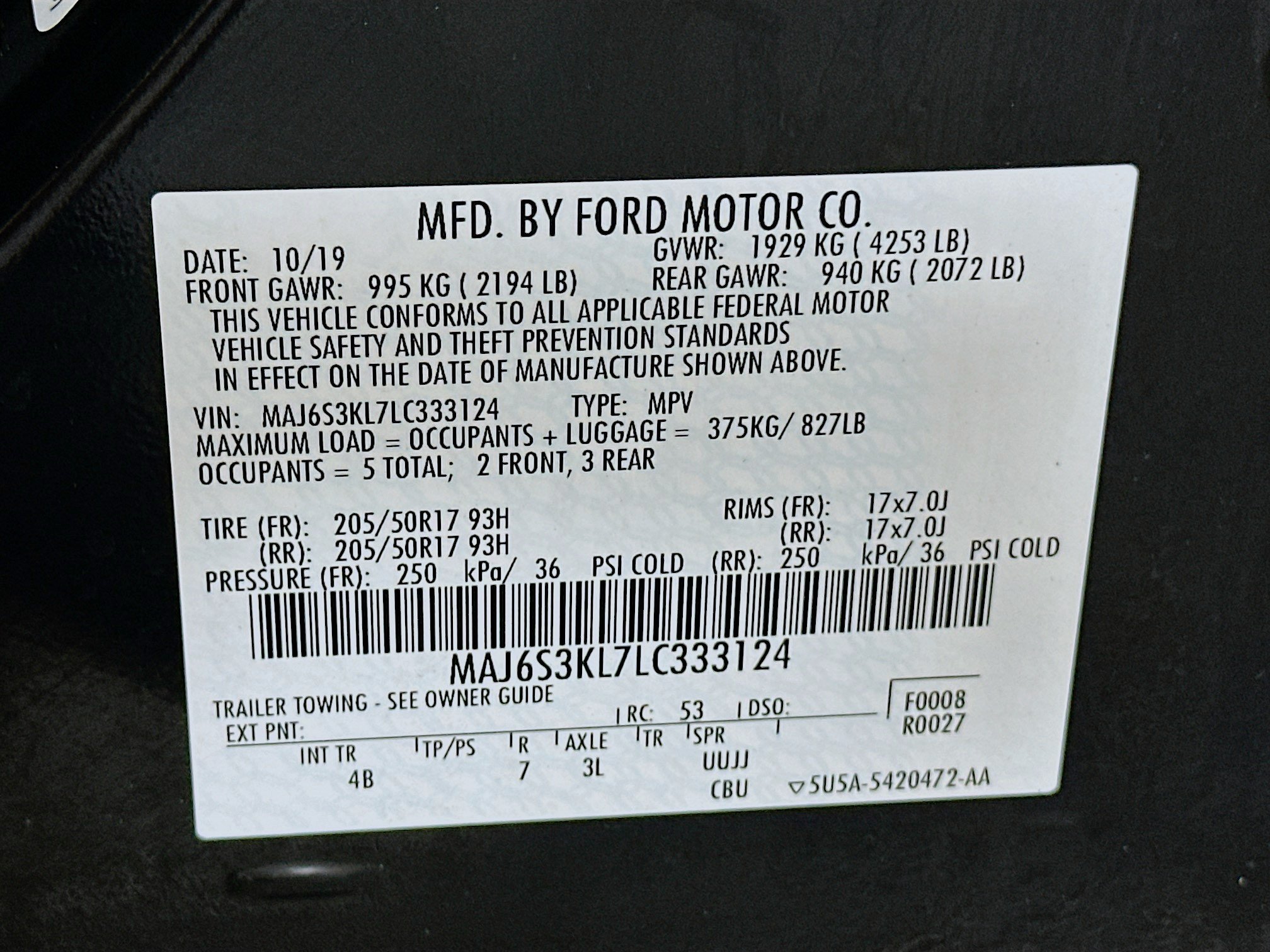 Used 2020 Ford EcoSport Titanium AWD/4WD image 12