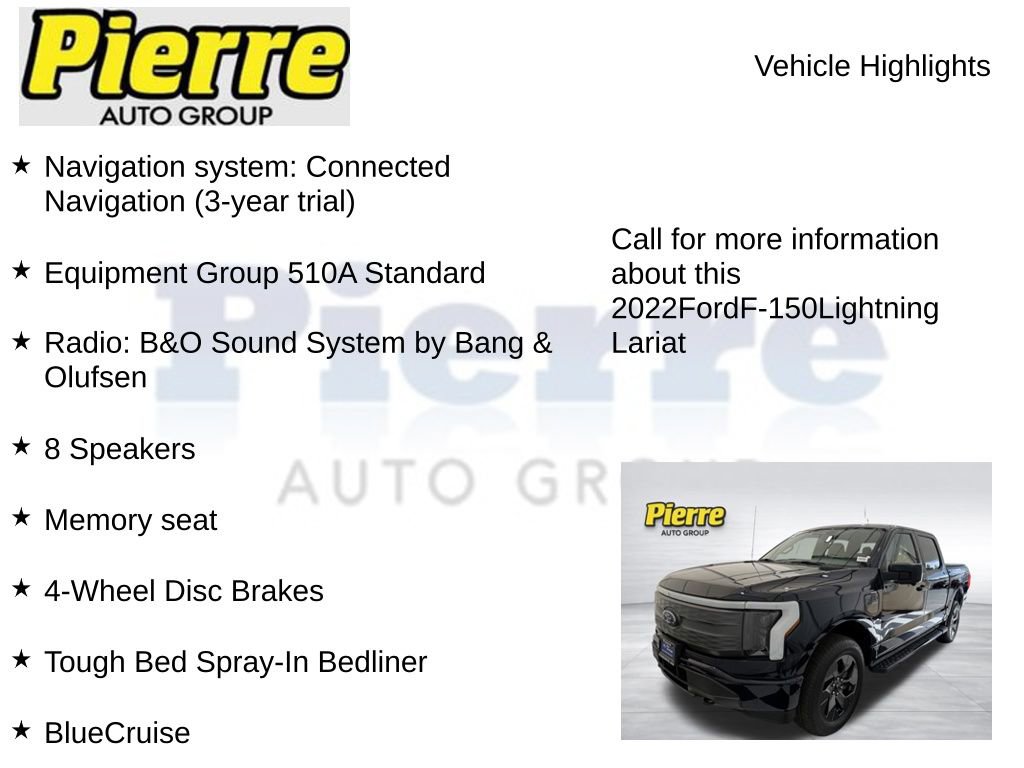 Certified 2022 Ford F150 Lightning Lariat AWD/4WD image 7