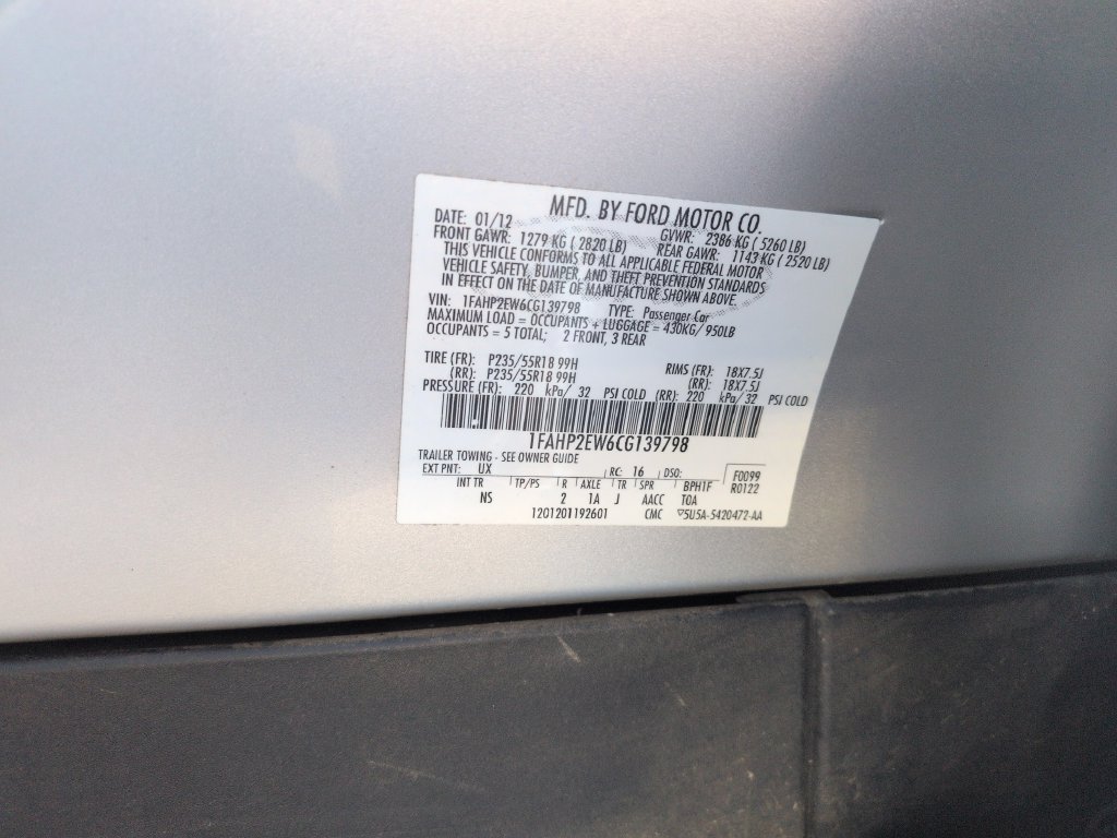 Used 2012 Ford Taurus SEL FWD image 28