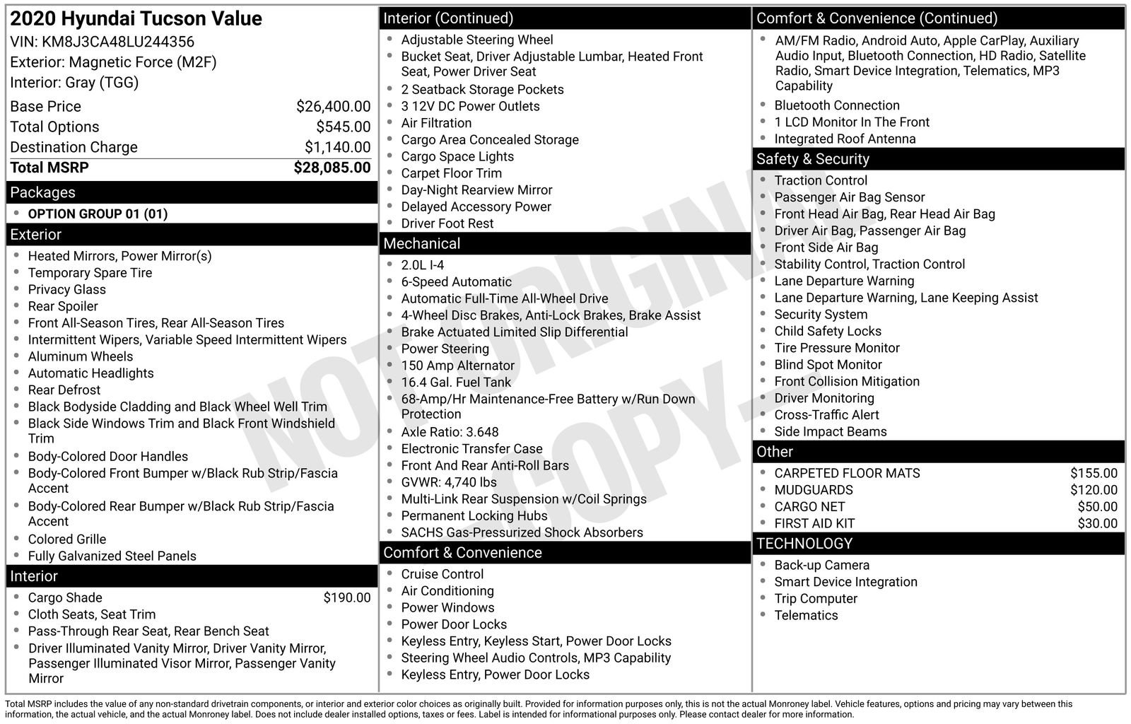 Used 2020 Hyundai Tucson Value image 2