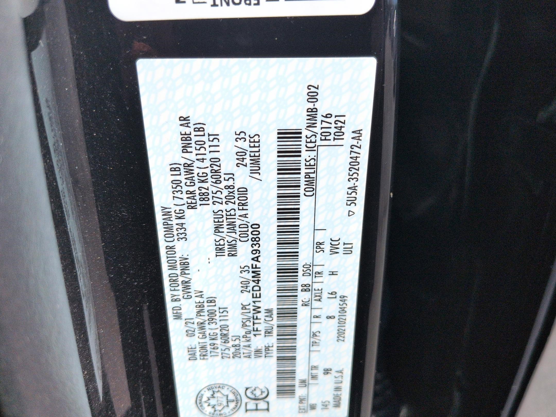 Used 2021 Ford F150 Platinum image 37