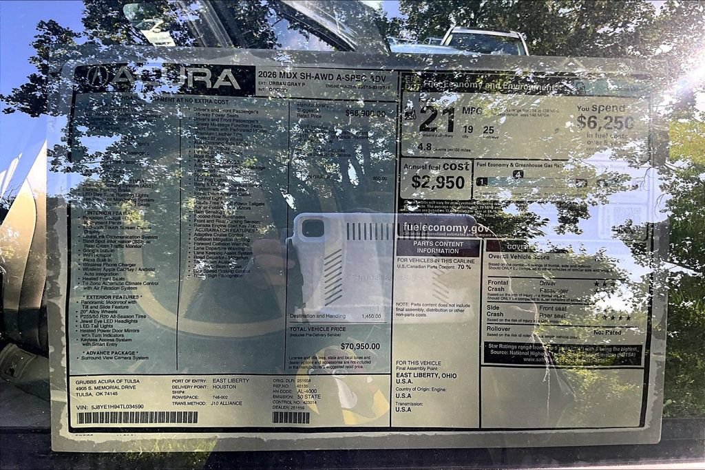 New 2026 Acura MDX A-Spec w/ Advance Package AWD/4WD image 29
